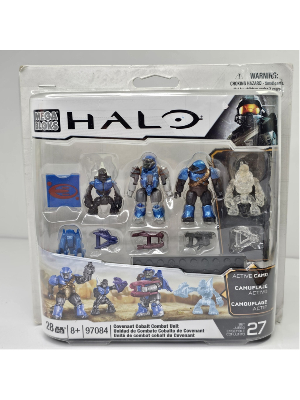 Mega Bloks Halo 97084 Covenant Cobalt Combat Unit 28 Pieces